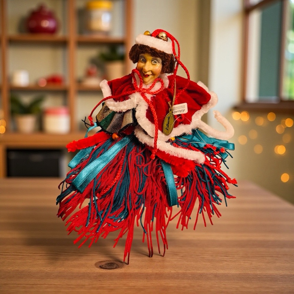 Vintage Katherine's Collection Wayne Kleski Doll Ribbon Tassel Ornament